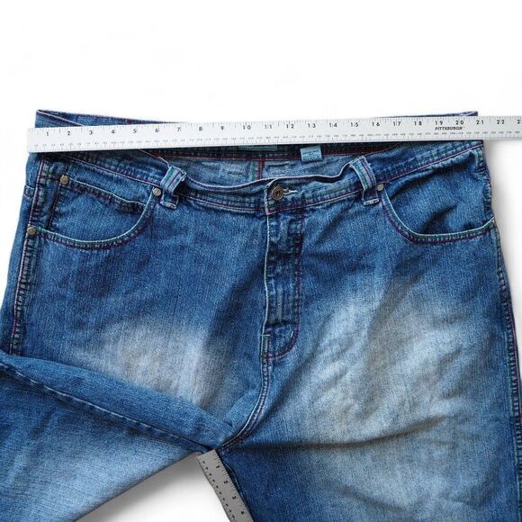 PJ Mark Vintage 90s Y2K Baggy Streetwear Skate Shorts Medium Wash Men's 44 - Picture 6 of 12